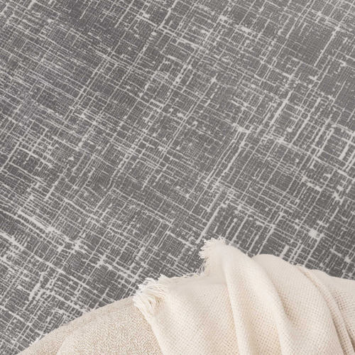 Grey Geo Lines Atina Rug