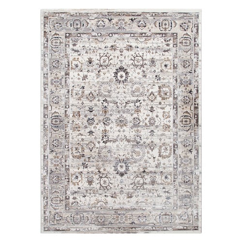 Beige Grey Transitional Distressed Atina Rug