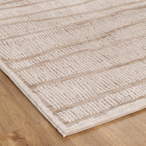 Lifestyle Floors Ivory Bedrock Abstract Rug | Temple & Webster