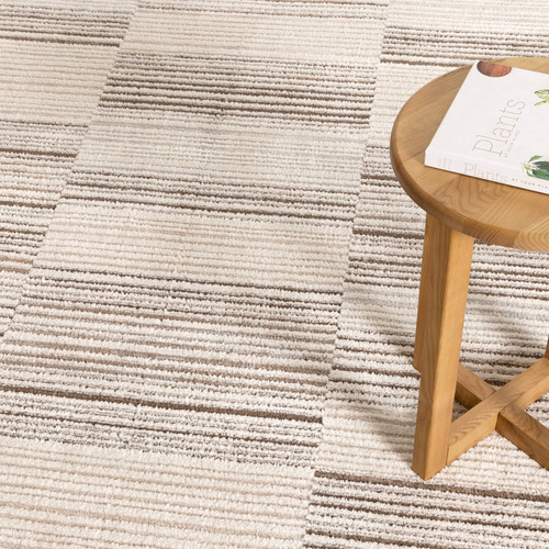 Beige & Brown Winona Lines Rug