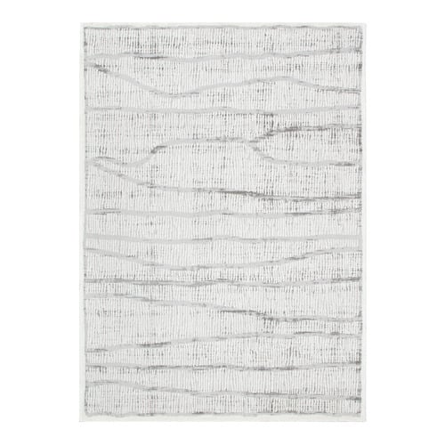 Silver Winona Abstract Lines Rug