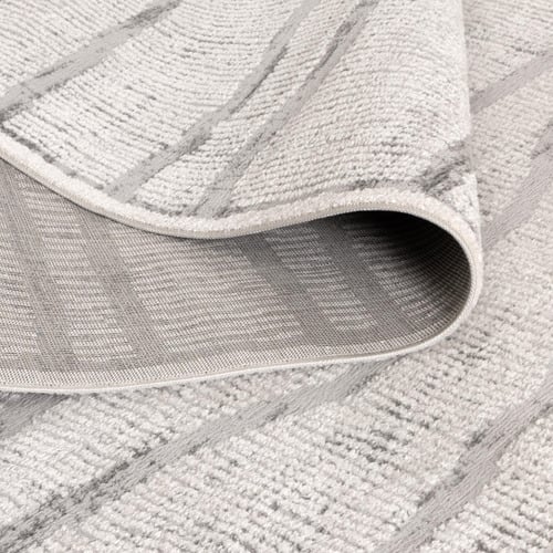 Silver Winona Abstract Lines Rug