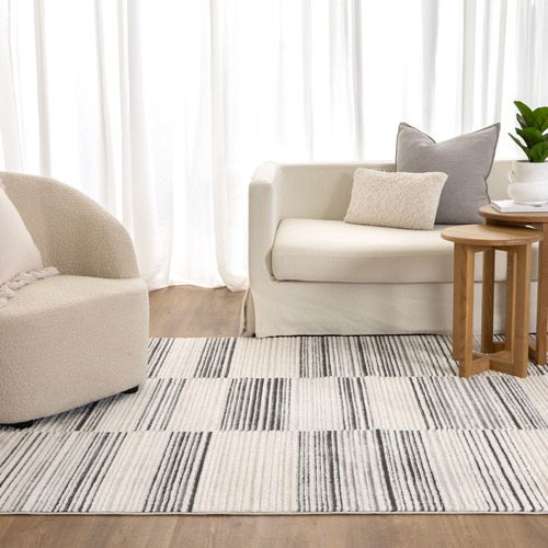 Grey Winona Lines Rug