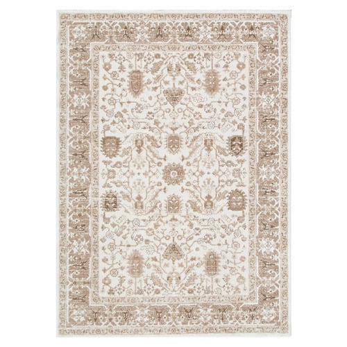 Brown Winona Oriental Border Rug