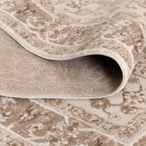 Brown Winona Oriental Border Rug