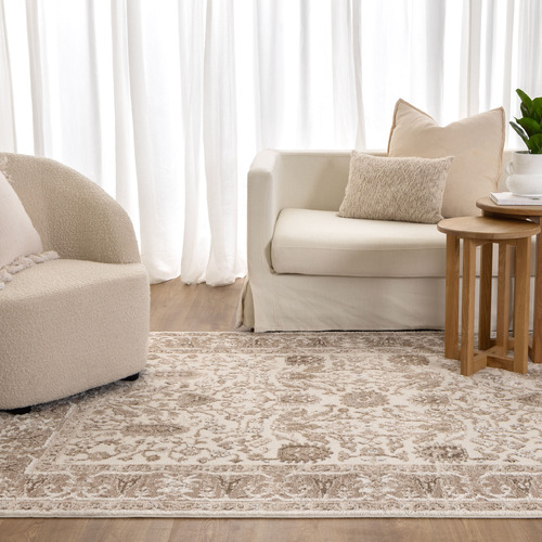 Brown Winona Oriental Border Rug