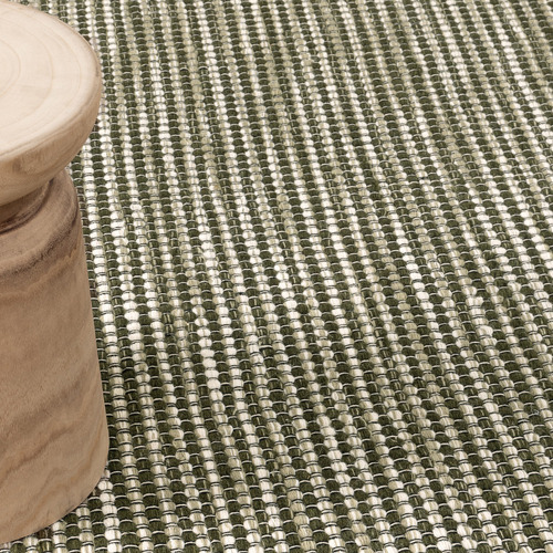 Forest Green Skandi Hand-Woven Wool Rug