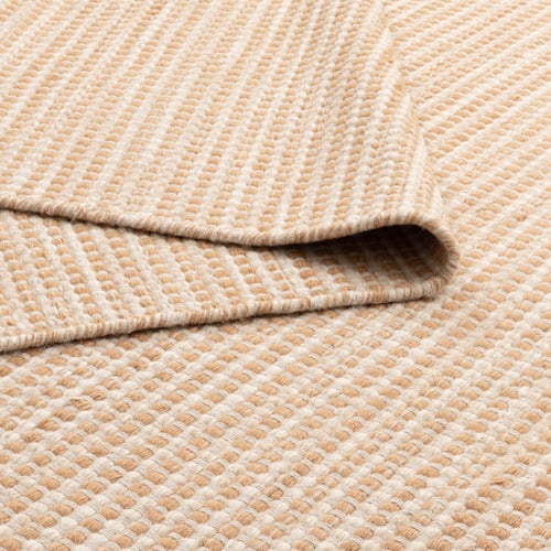Turmeric & Beige Skandi Hand-Woven Wool Rug