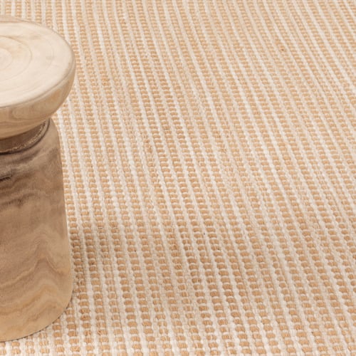Turmeric & Beige Skandi Hand-Woven Wool Rug