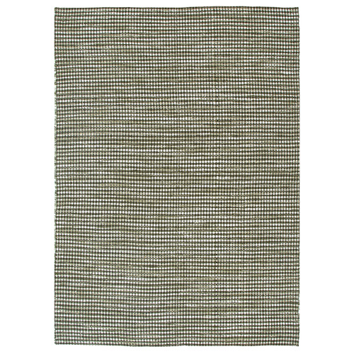 Forest Green Skandi Hand-Woven Wool Rug