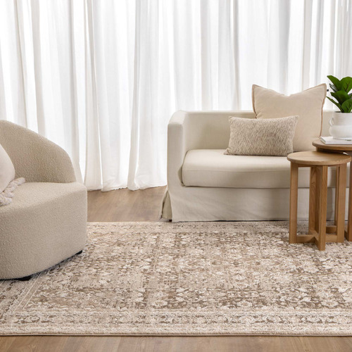 Toffee-Yasmin-Traditional-Bordered-Rug