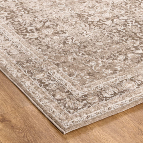 Toffee-Yasmin-Traditional-Bordered-Rug