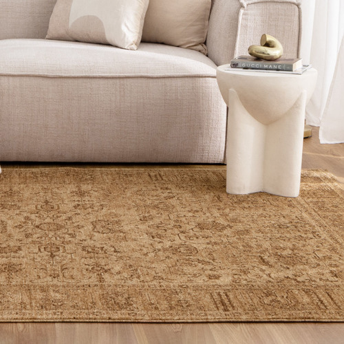 Mustard Caitlin Distressed Rug