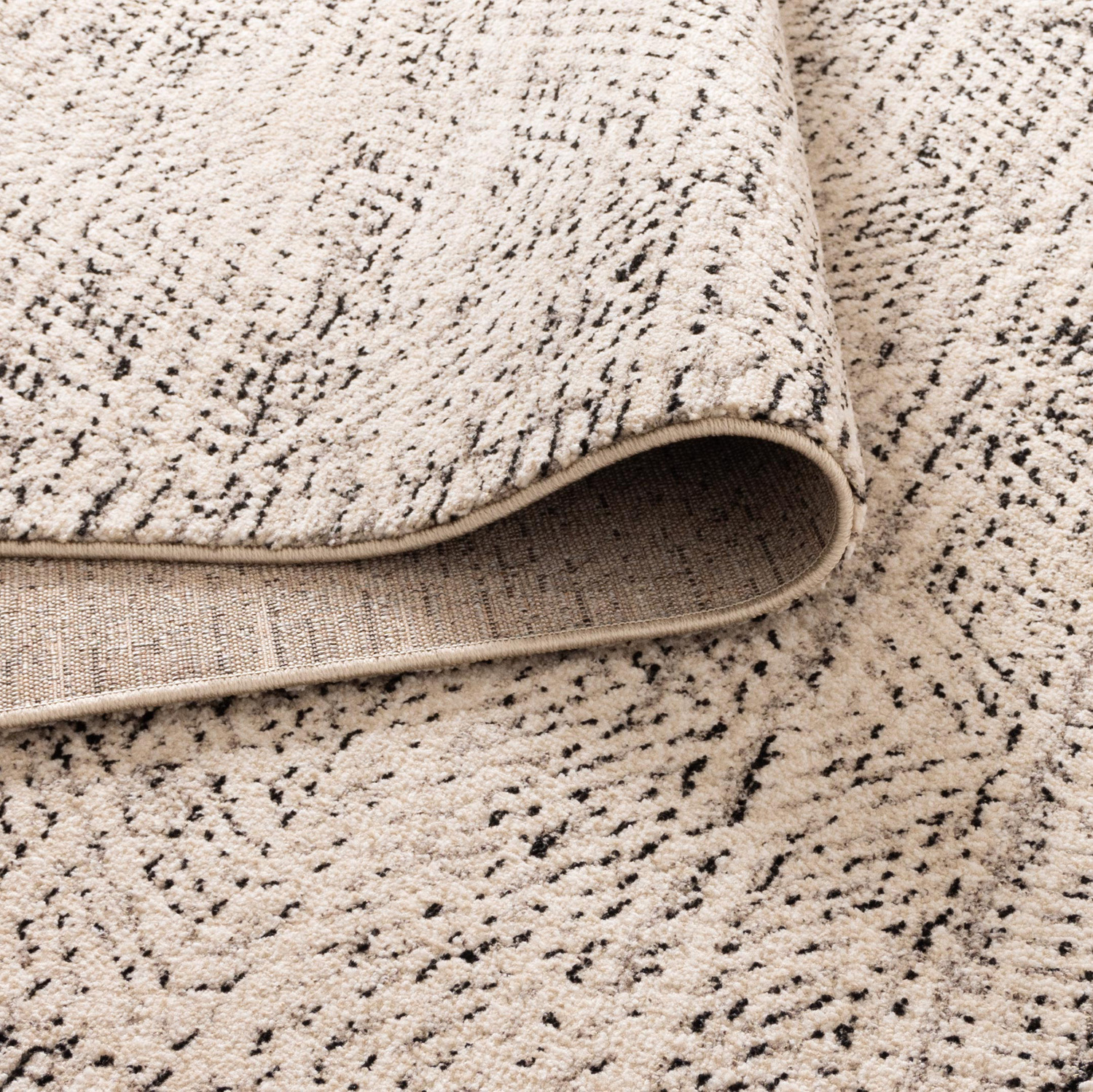 Beige & Charcoal Dalila Diamonds Rug