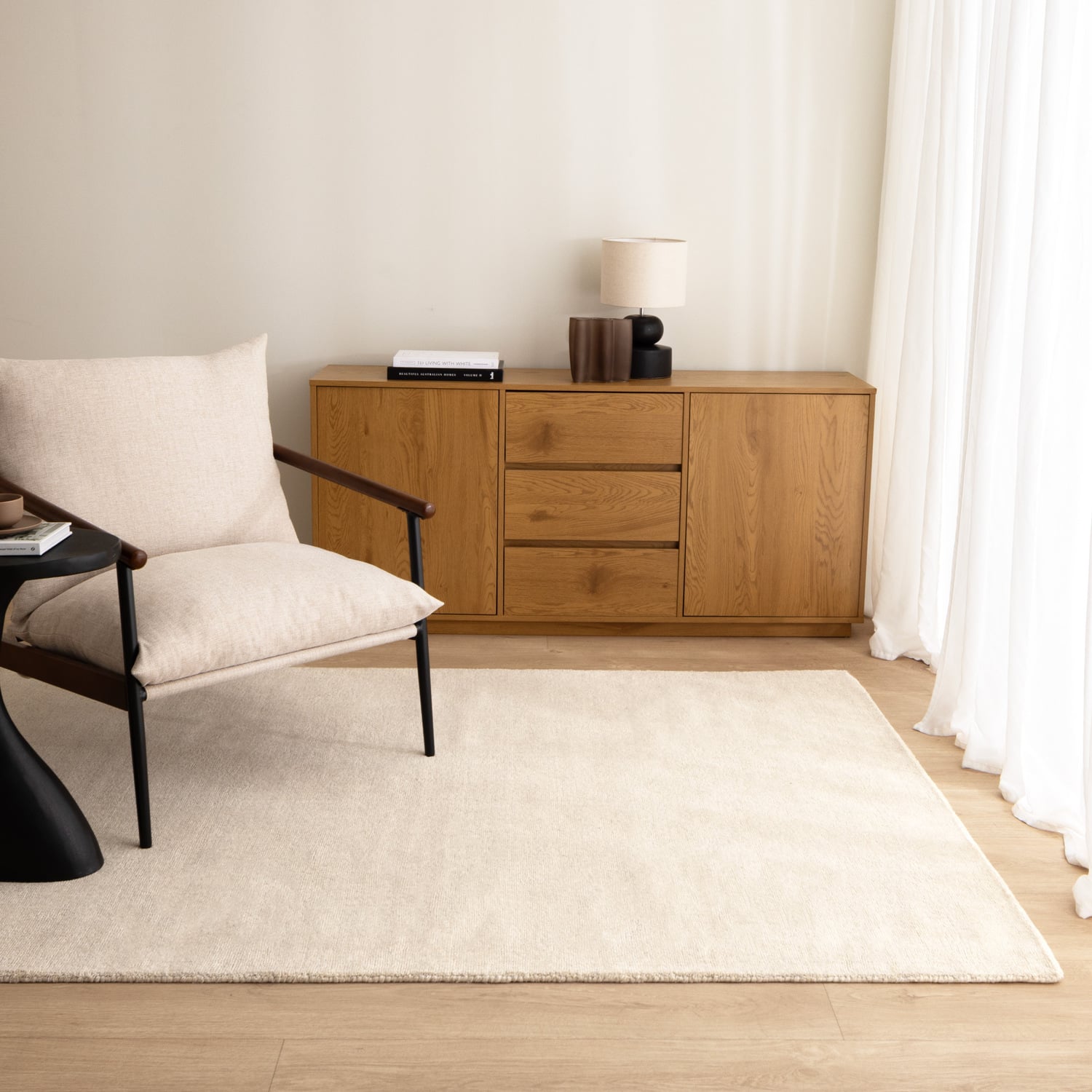 Kavya Hand-Woven Wool-Blend Rug