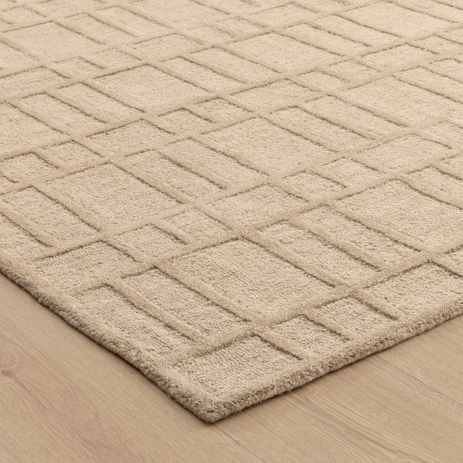 Miraan Geometric Wool-Blend Rug