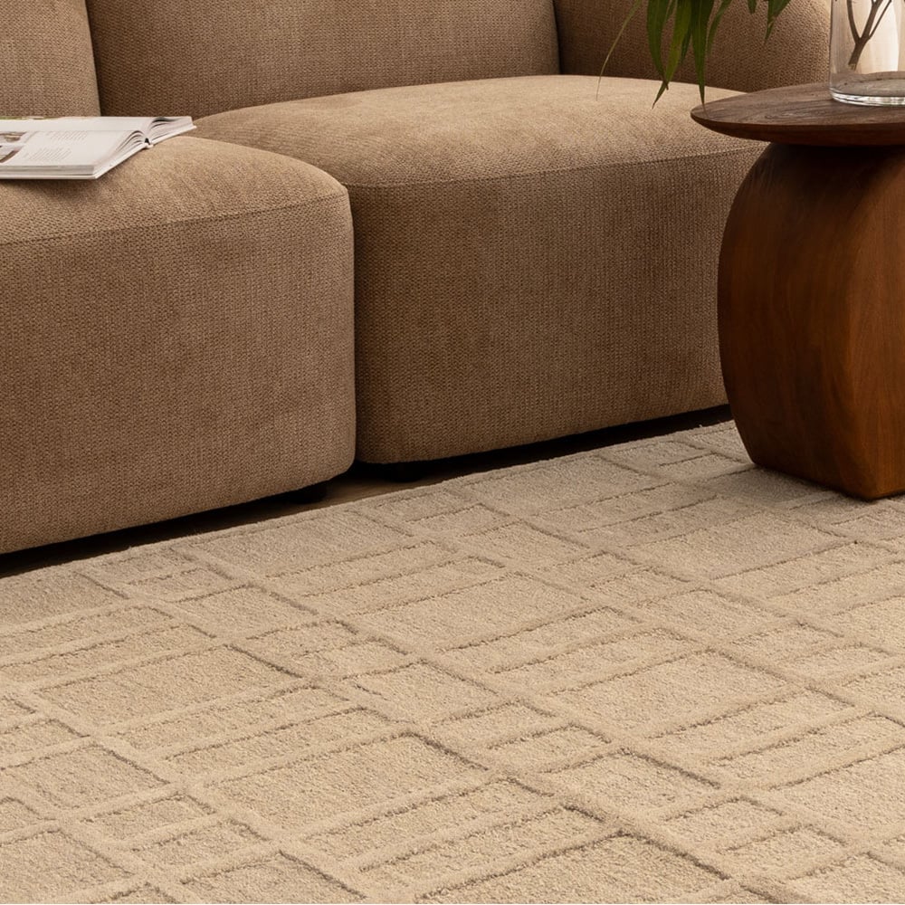 Miraan Geometric Wool-Blend Rug