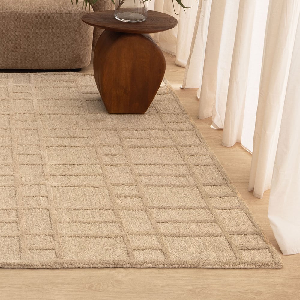 Miraan Geometric Wool-Blend Rug