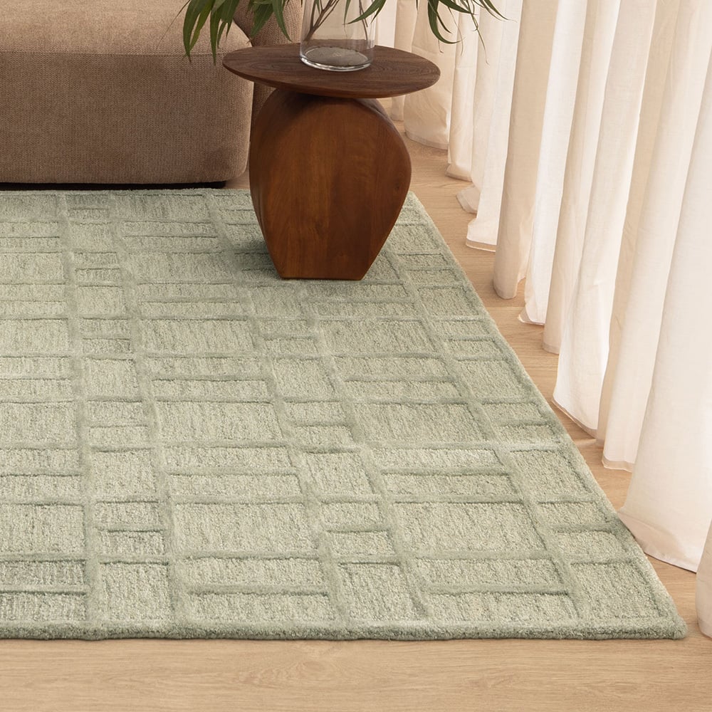 Miraan Geometric Wool-Blend Rug