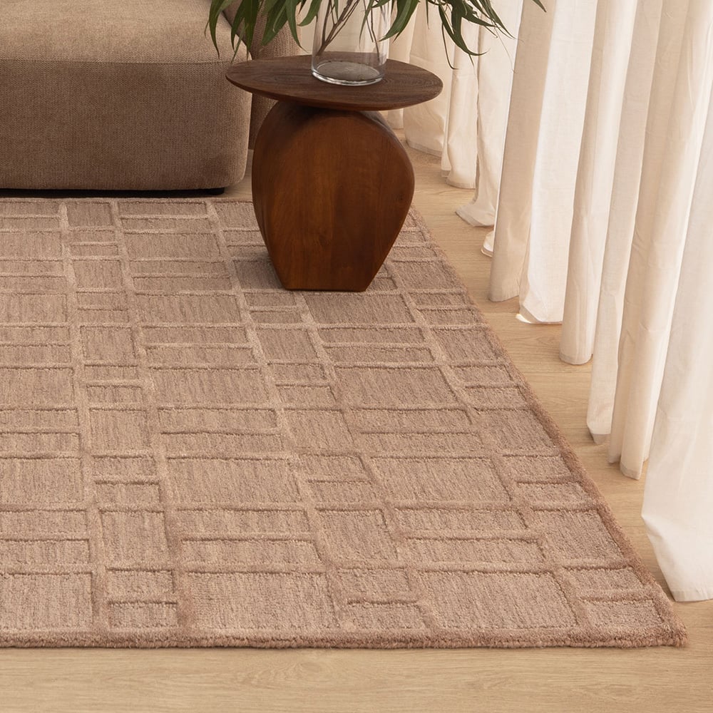 Miraan Geometric Wool-Blend Rug