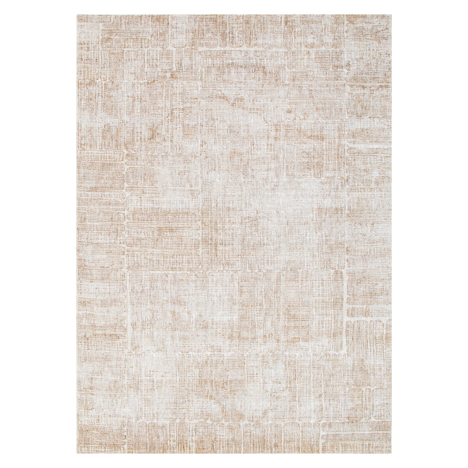 Toffee Cream Distressed Sola Rug