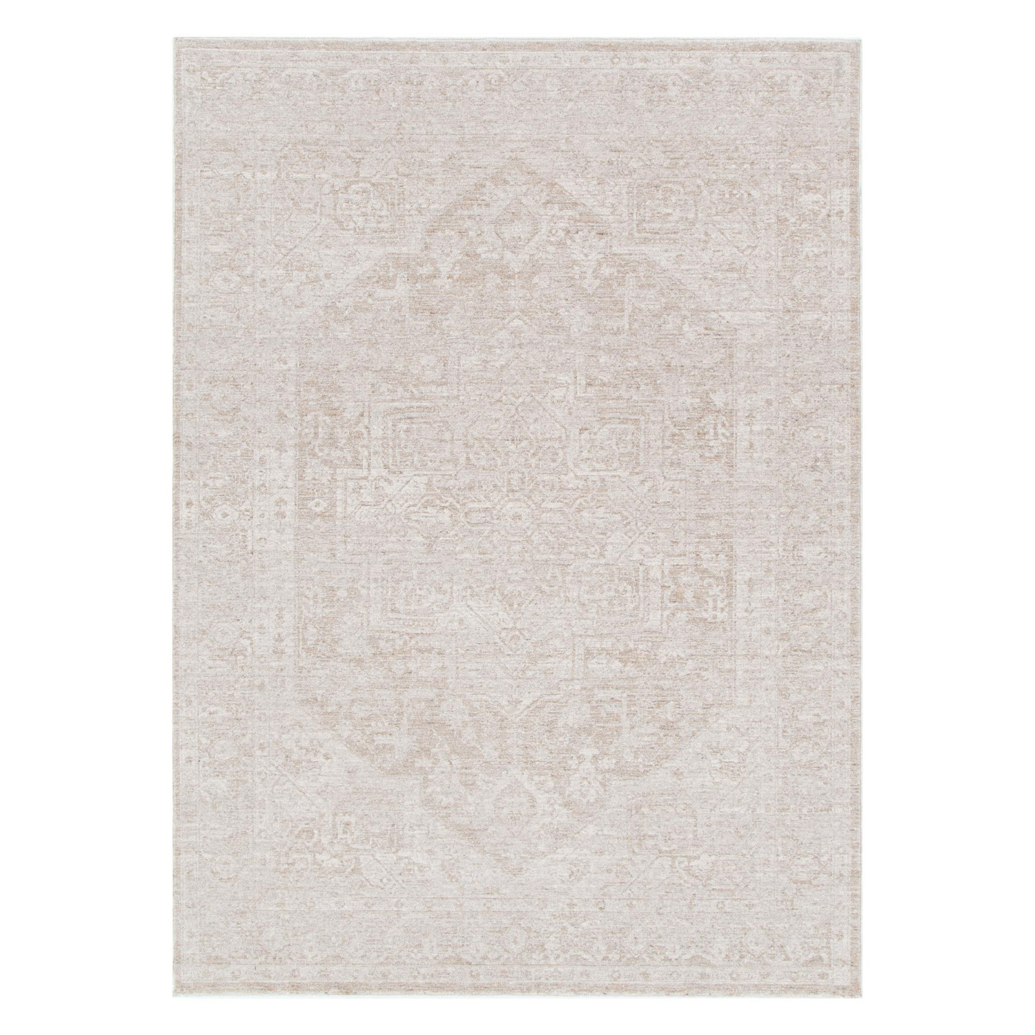 Heritage-Monochrome-Distressed-Medallion-Rug