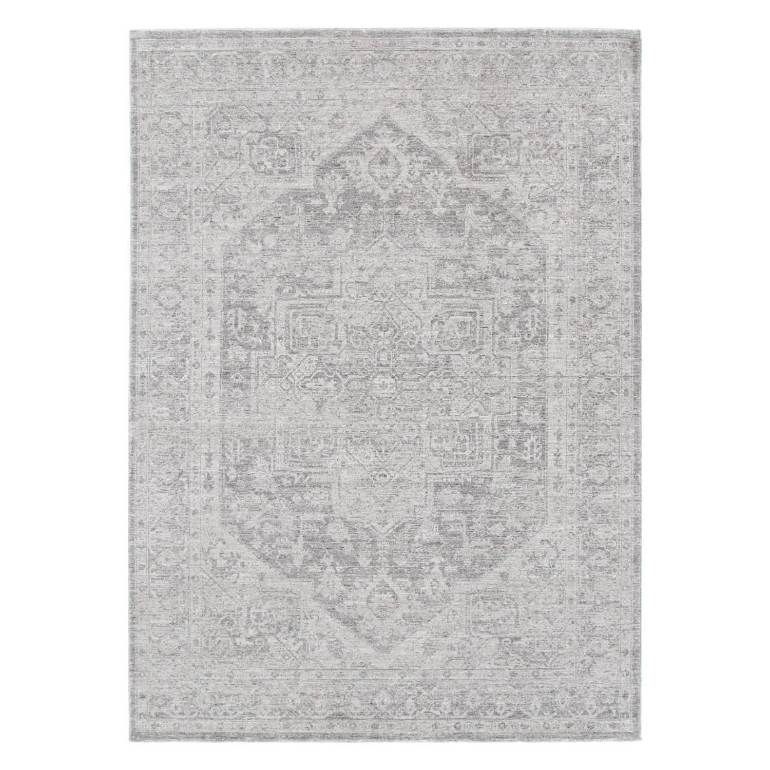 Heritage-Monochrome-Distressed-Medallion-Rug