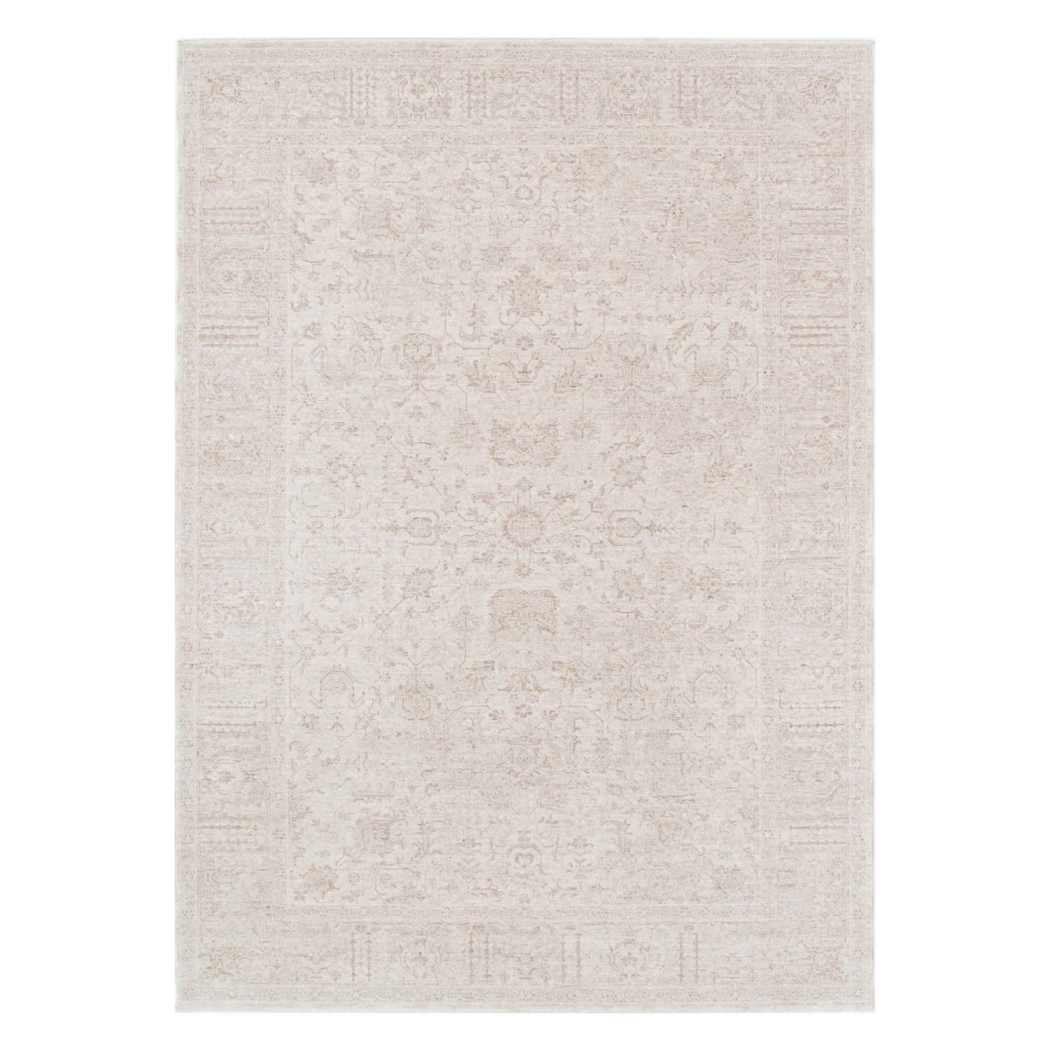 Heritage-Monochrome-Distressed-Border-Rug