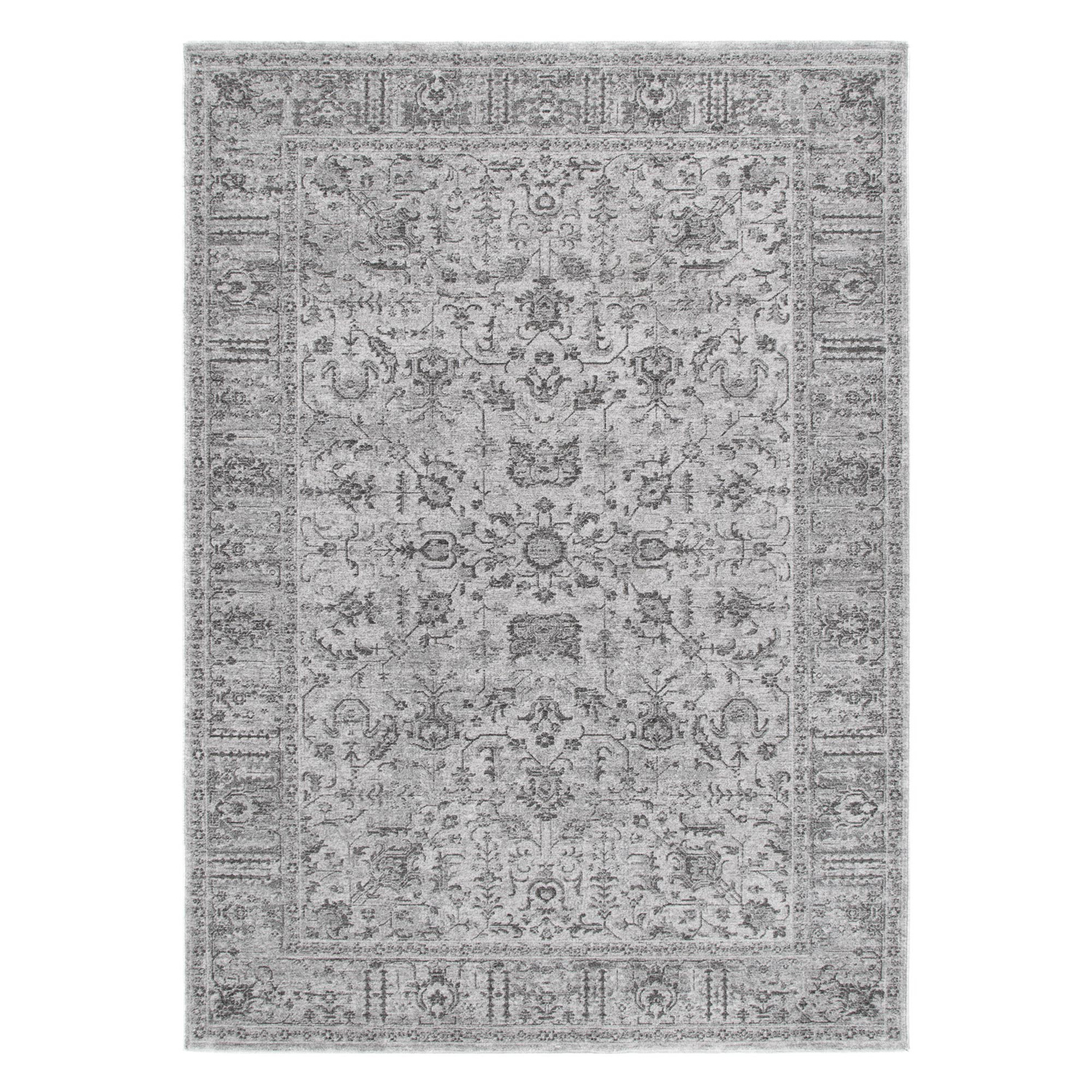 Heritage-Monochrome-Distressed-Border-Rug