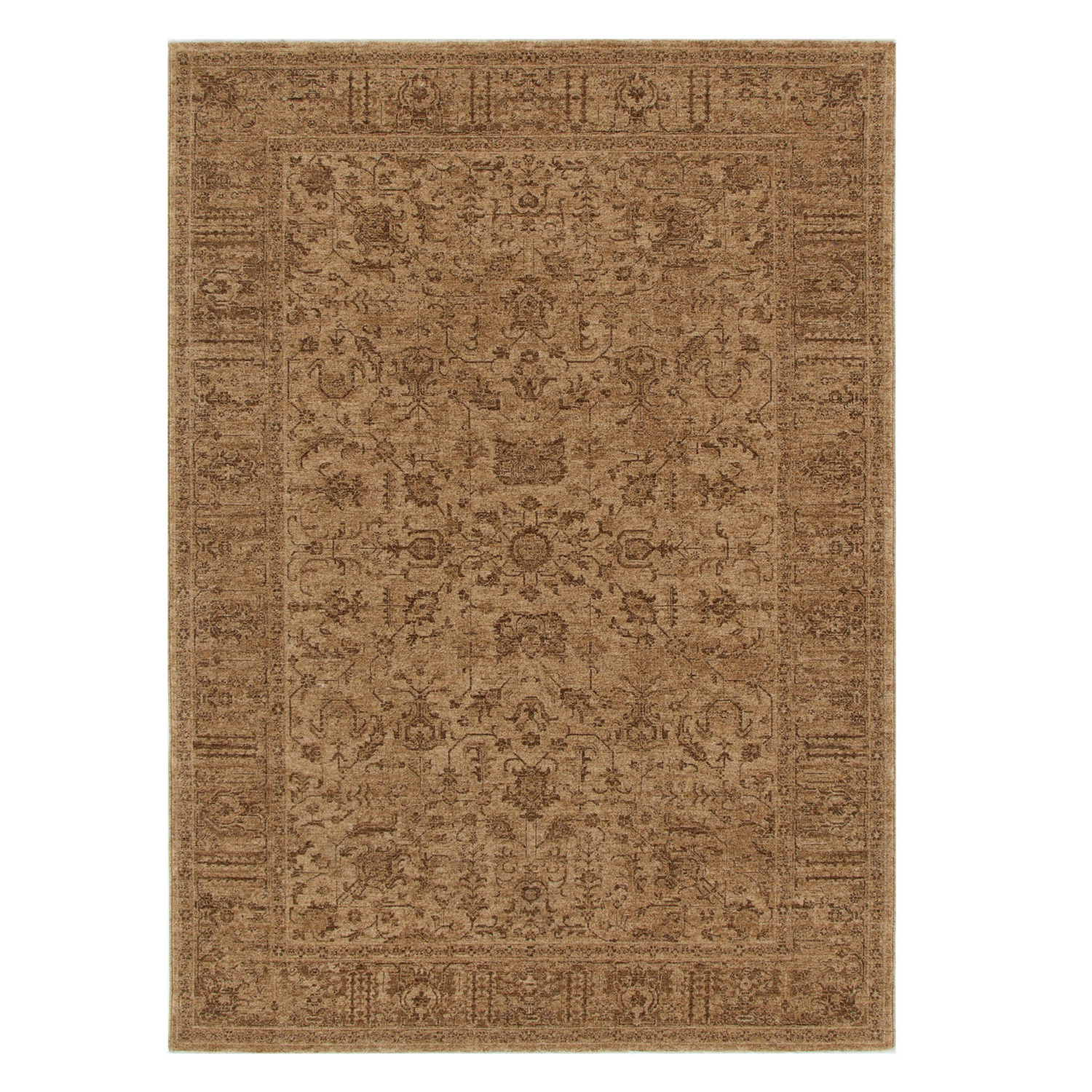 Heritage-Monochrome-Distressed-Border-Rug