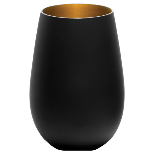 Matte Black & Gold Stolzle Olympic 465ml Tumbler