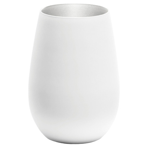 Matte White & Silver Stolzle Olympic 465ml Tumbler