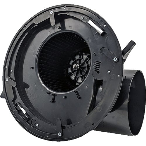 Hybrid 330mm Square Bathroom Exhaust Fan with LED Light
