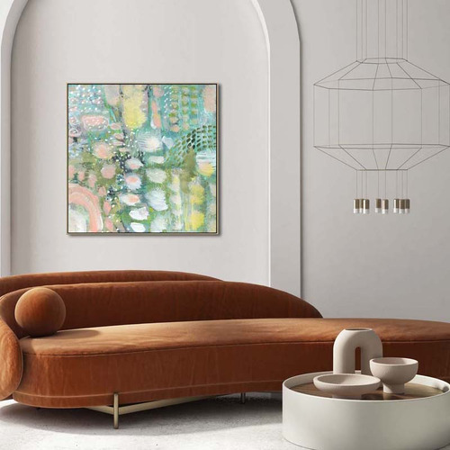 Sounds of Spring II Oak Framed Canvas