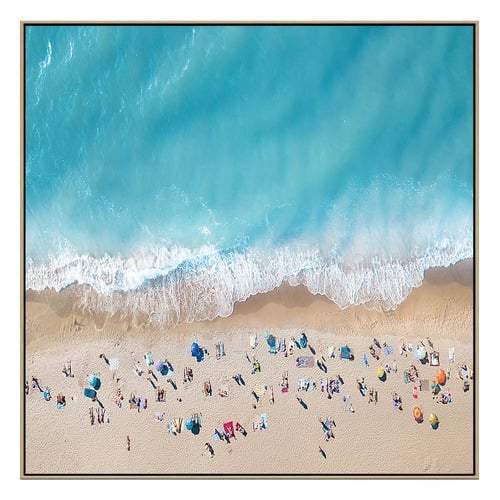 Coastal Dreams Oak Framed Canvas