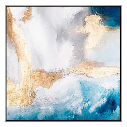 Golden Tide Oak Framed Canvas