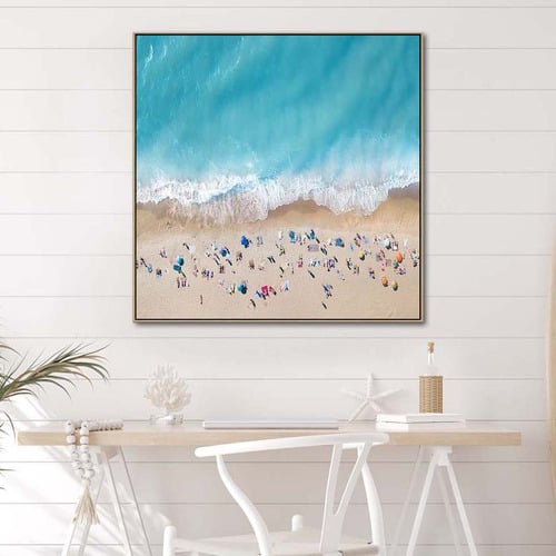 Coastal Dreams Oak Framed Canvas