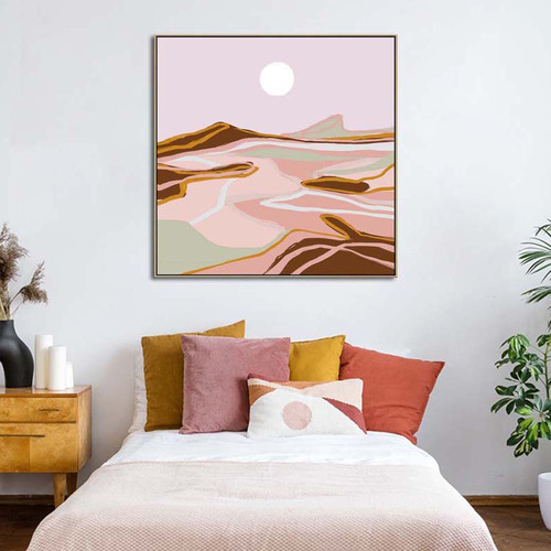 The Rise Oak Framed Canvas