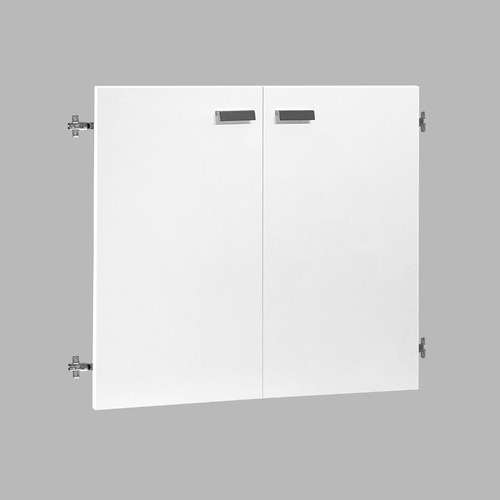 White Sheridan 6 Shelf Bookcase with Storage