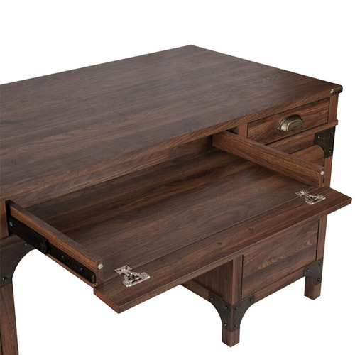 Corner Office Dark Timber Morrison Executive Desk Temple & Webster