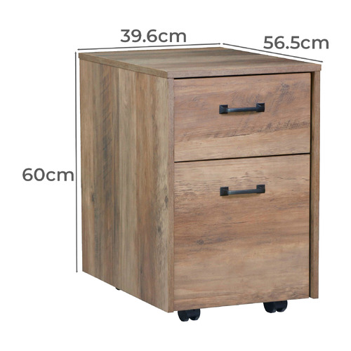 Nell L-Shaped Desk with Mobile Pedestal