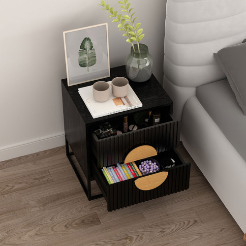 Anallise 2 Drawer Bedside Table