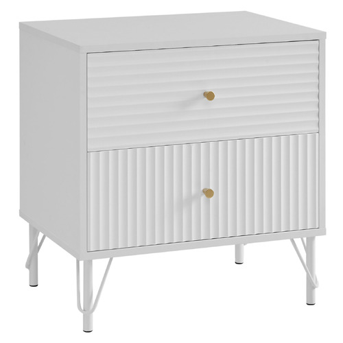 Corner Office Darwin 2 Drawer Bedside Table Temple & ster