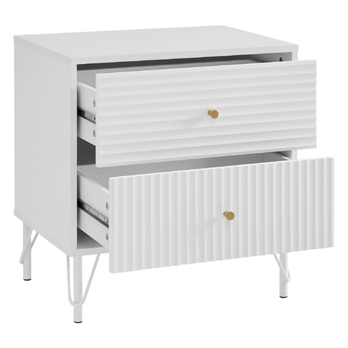 Corner Office Darwin 2 Drawer Bedside Table Temple & ster