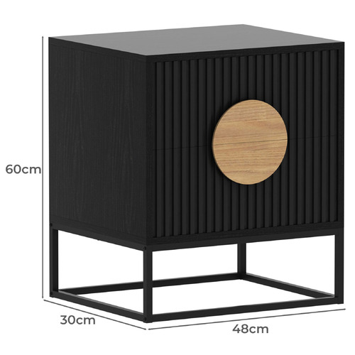 Anallise 2 Drawer Bedside Table