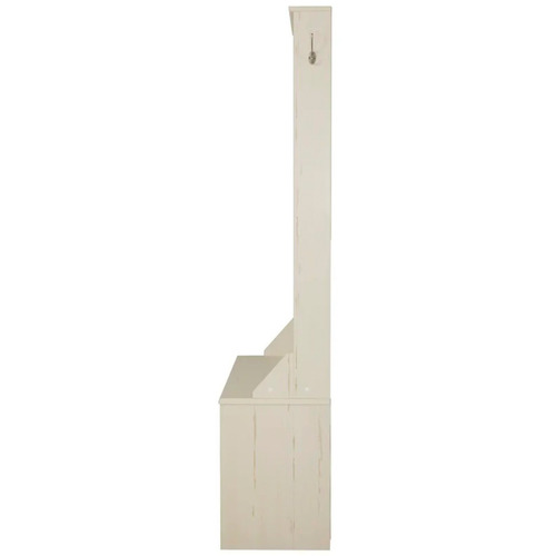 Antique White Aster 6 Shelf Hall Tree