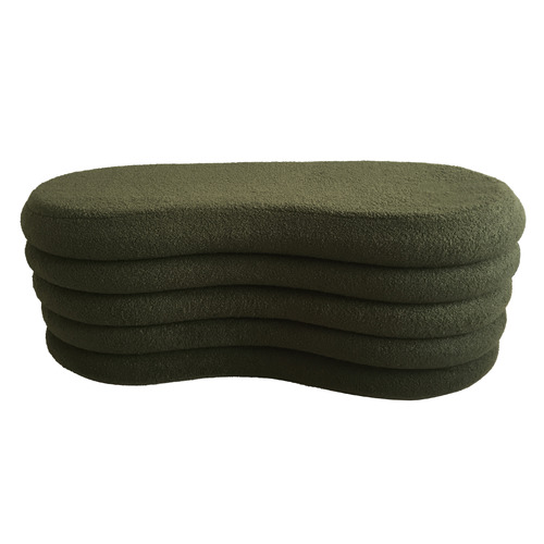 Andres Boucle Storage Ottoman Bench