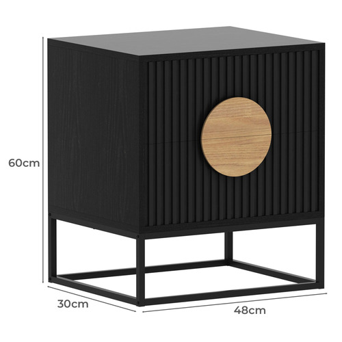 Anallise 2 Drawer Bedside Table