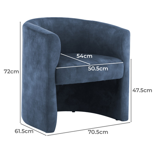 Leilani Velvet Armchair