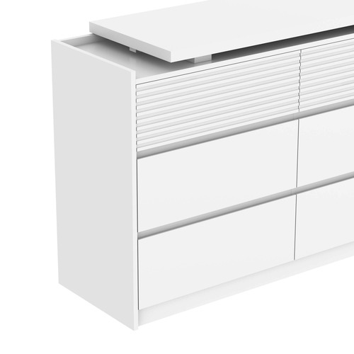 Josiah 6 Drawer Chest with Extendable Desk